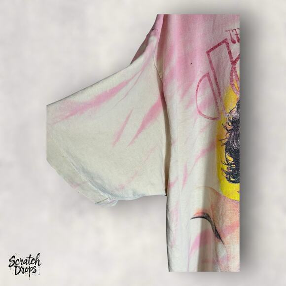 VTG 90s The Doors Jim Morrison Tie Dye T-Shirt XL Hanes Heavyweight USA - Picture 9 of 12